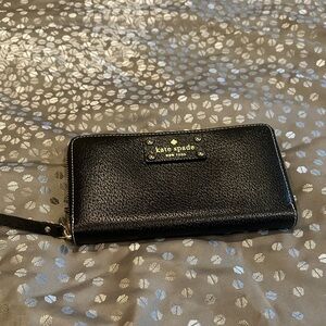 NWOT Kate Spade Black Leather Wallet